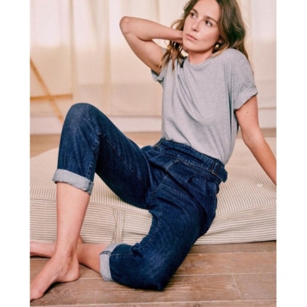 Sezane Francky Trousers Denim Jeans